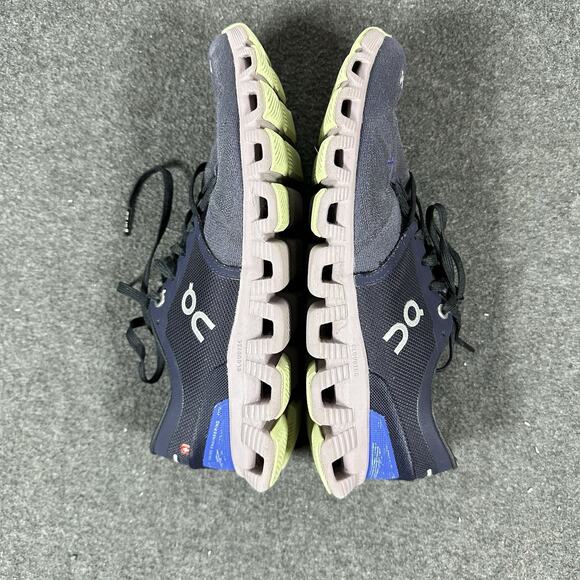 On Running Cloudflow Women’s Shoes Navy Blue Helion Size W9 Wear on Heel - Picture 7 of 10